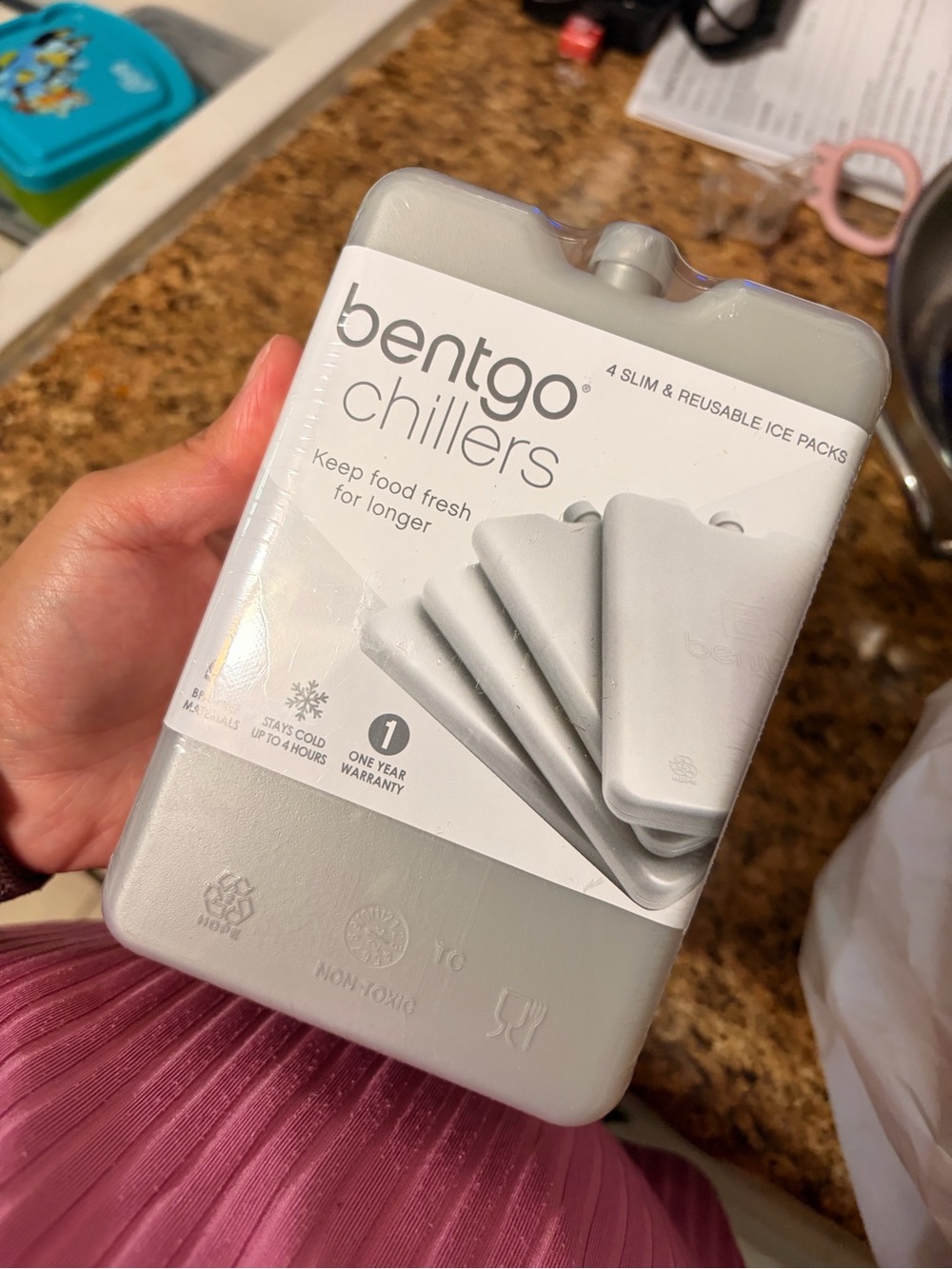 Bentgo Gray Reusable Ice Packs - Set by of 4